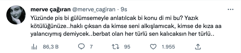 merve cagiran dan bircan bali ye hafsanur sancaktutan tepkisi